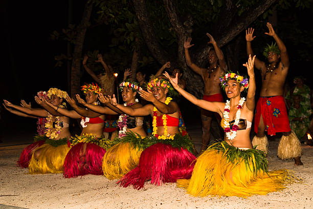 Hawaiian Luau hula dancers